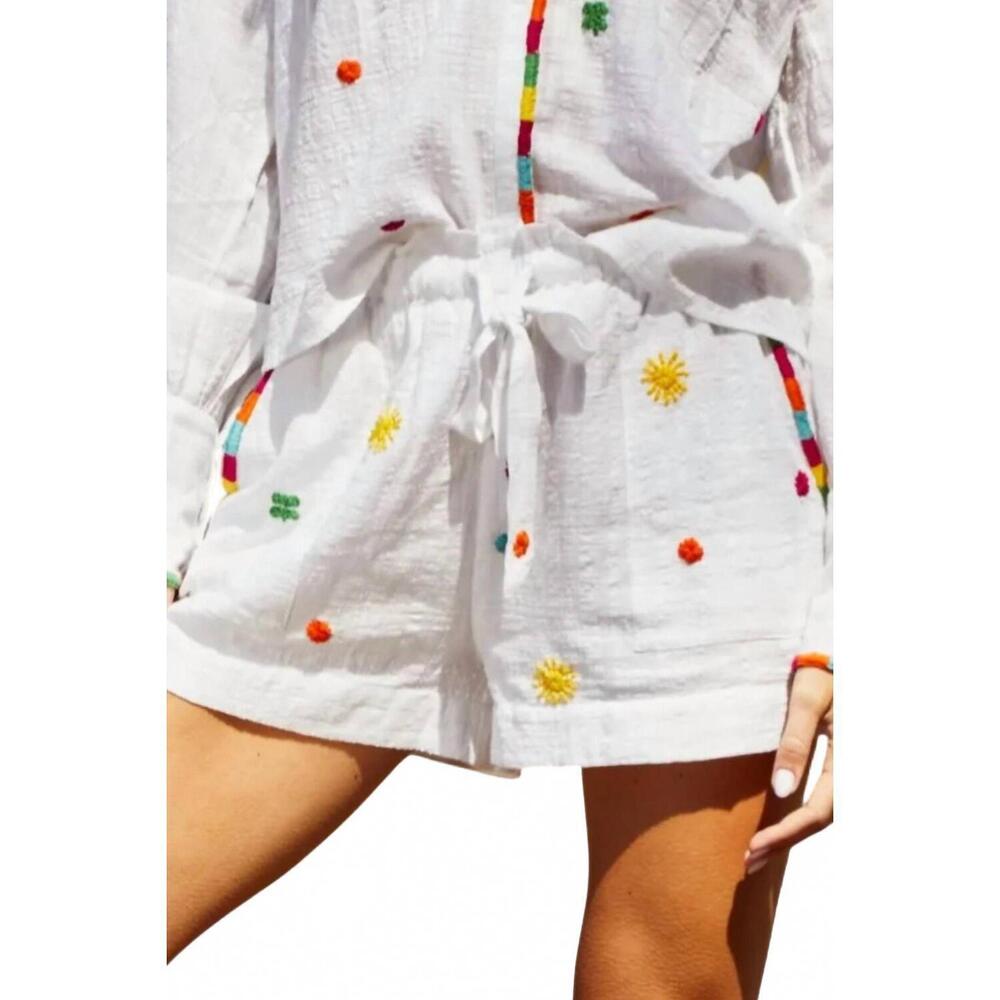 NEW LOVE THE LABEL ramona embroidered shorts in white - Picture 3 of 3